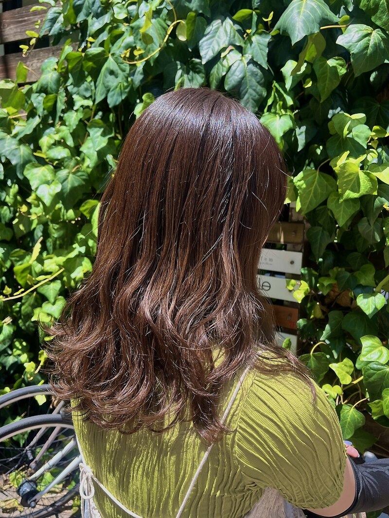 柔らかブラウンヘアー