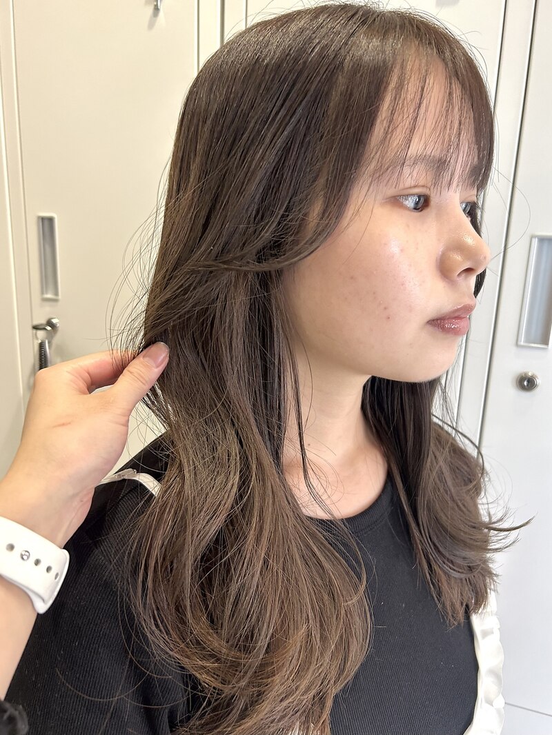 透明感たっぷりブリーチなしベージュ